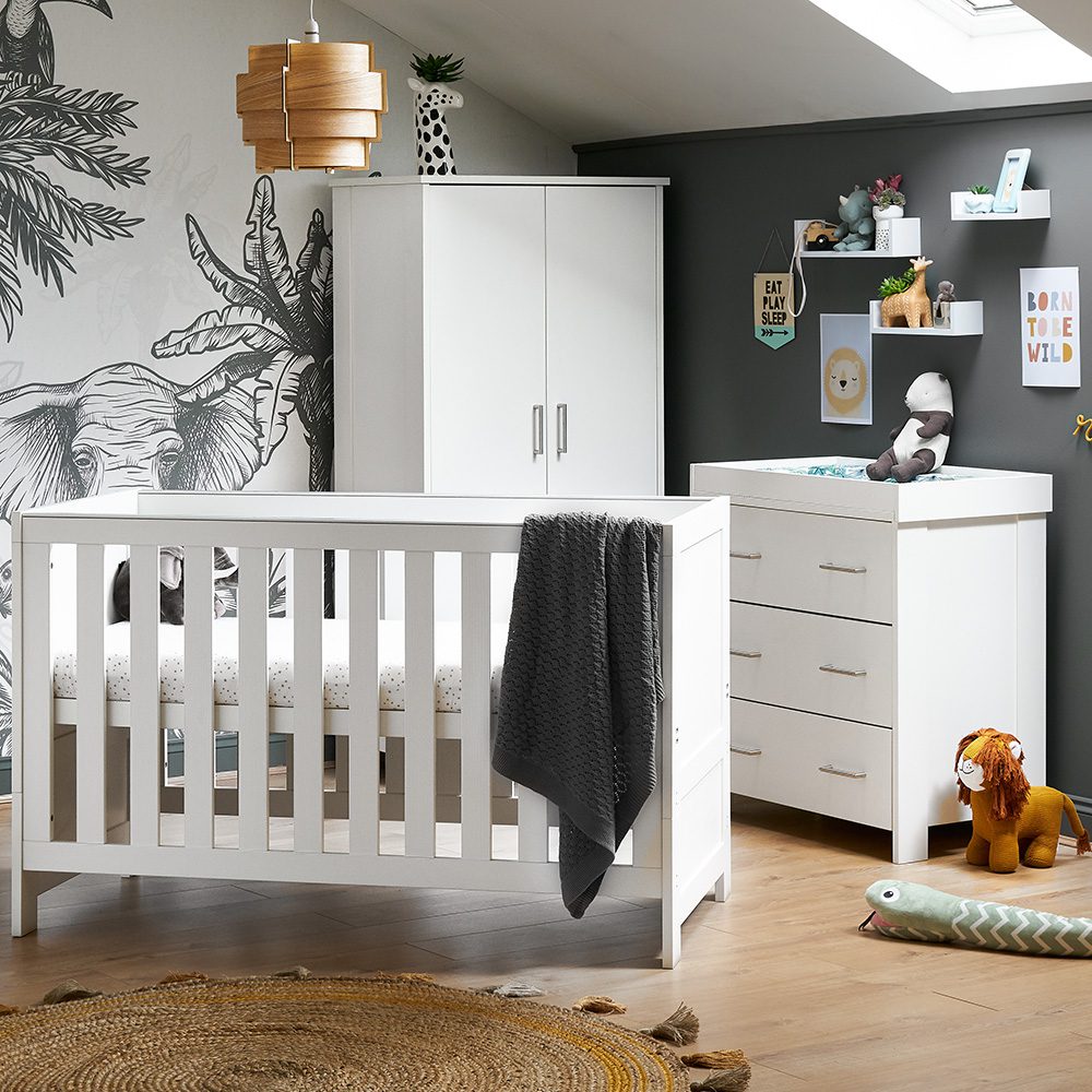 Nika 3 Piece Room Set - Grey Wash - Happy Baby