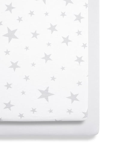 SNUZ Fitted Crib Sheets - 2 pack - Happy Baby