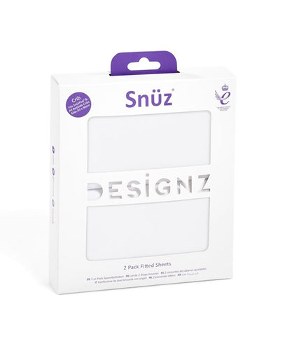 SNUZ Fitted Crib Sheets - 2 pack - Happy Baby