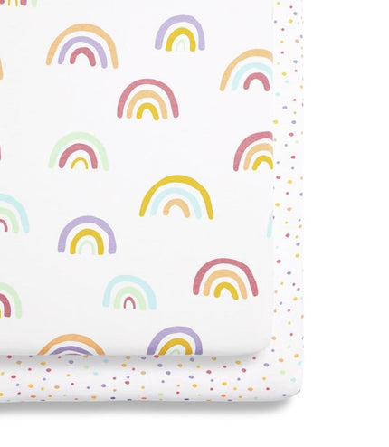 SNUZ Fitted Crib Sheets - 2 pack - Happy Baby