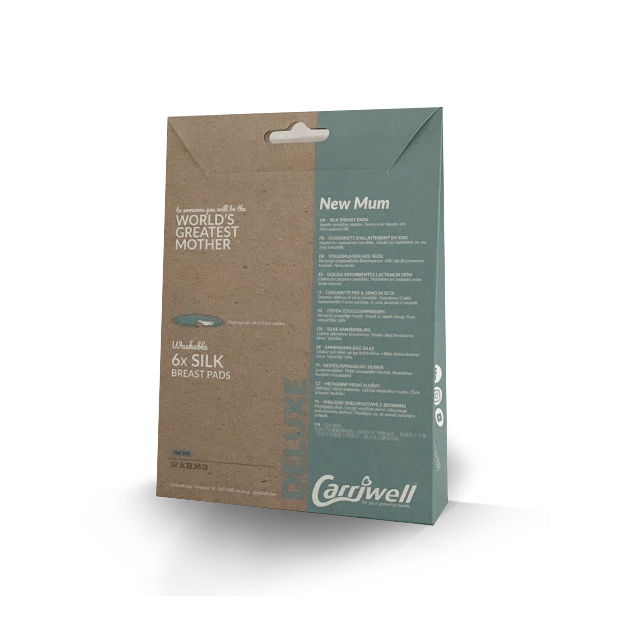 Carriwell Seamless Nursing Bra With Carri-Gel + Silk Breast Pads 6