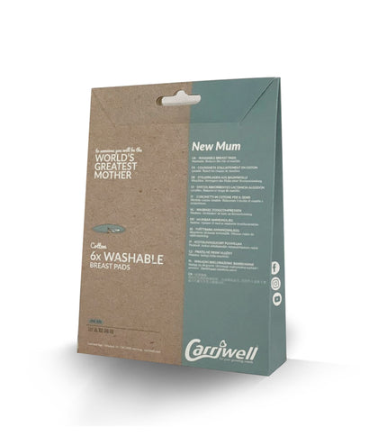 Carriwell 6 x Washable Breast Pads White - Happy Baby