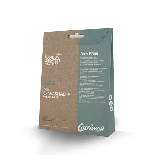 Carriwell 6 x Washable Breast Pads White - Happy Baby