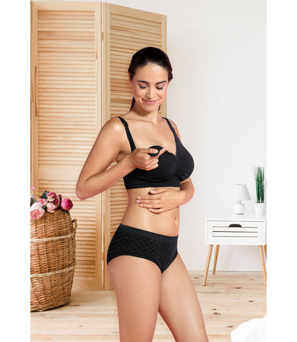 Maternity & Nursing Bra with Carri-Gel Support White - Happy Baby