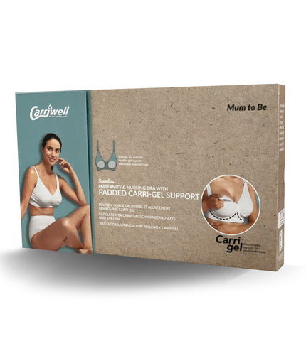 Maternity & Nursing Bra with Carri-Gel Support White - Happy Baby