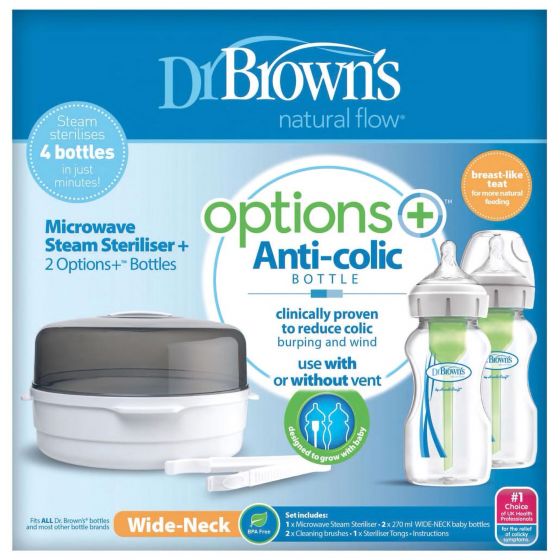 Dr Brown's Options+ Microwave Steriliser - Happy Baby