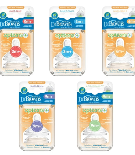 Dr Brown's Options + Teats 2 Pack (NEW) - Happy Baby