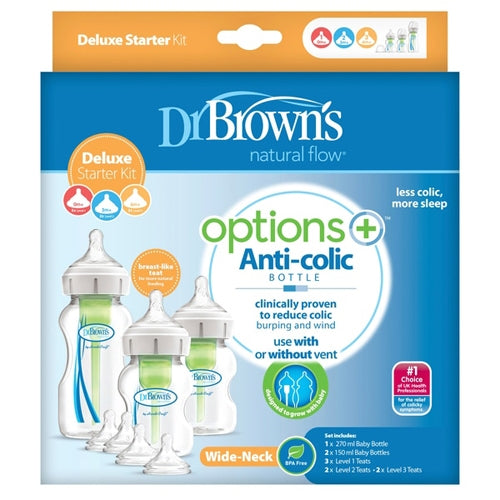 Dr Brown's Options+ Deluxe Starter Kit - Happy Baby