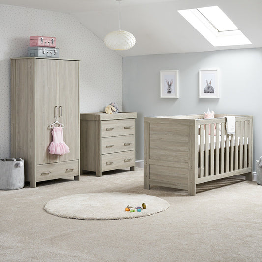 Nika 3 Piece Room Set - Grey Wash - Happy Baby